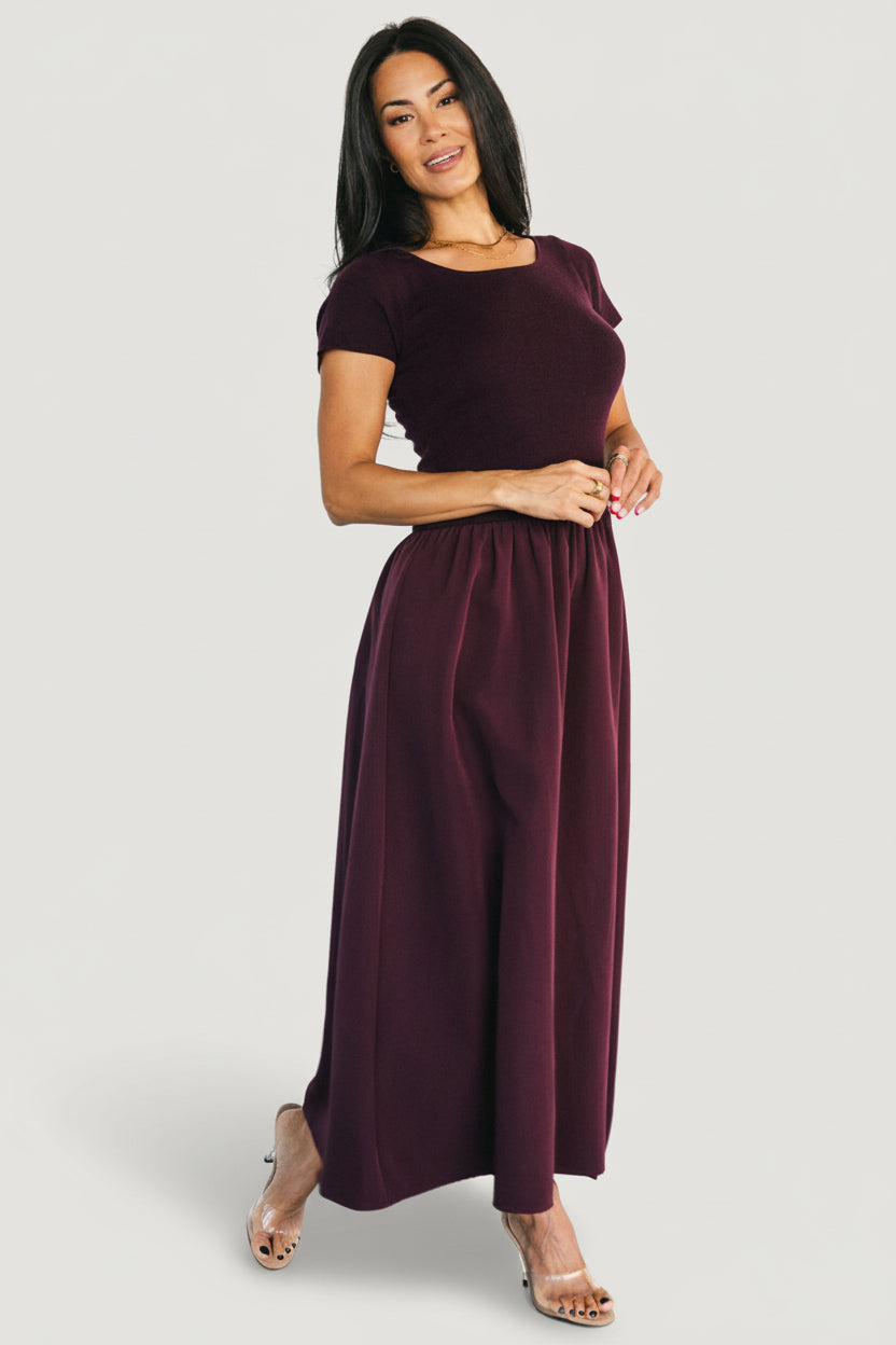 Angelique Midi Dress | Mulberry - Image 3