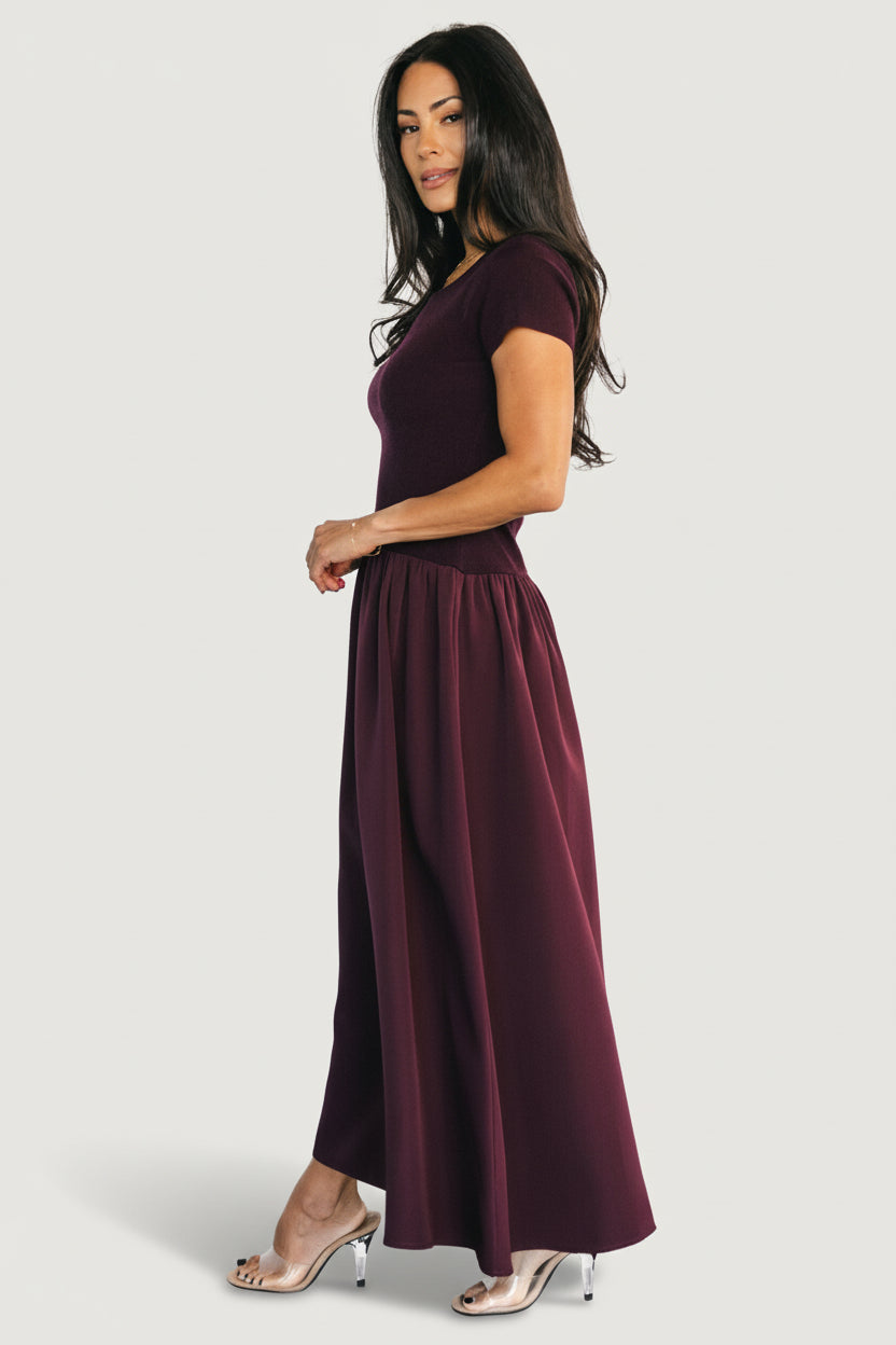 Angelique Midi Dress | Mulberry - Image 6