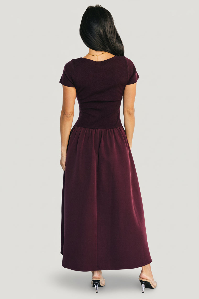 Angelique Midi Dress | Mulberry - Image 4
