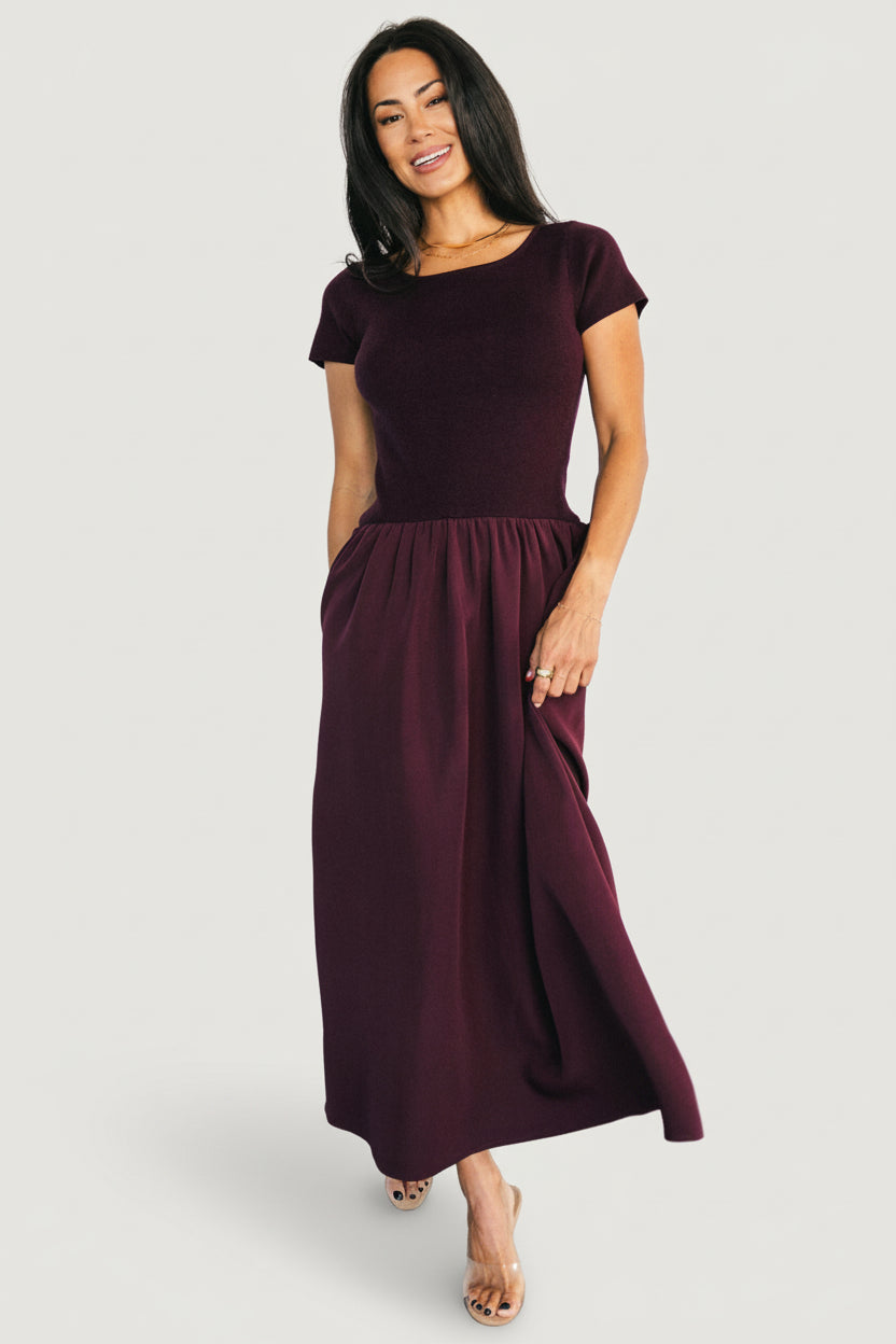 Angelique Midi Dress | Mulberry - Image 5