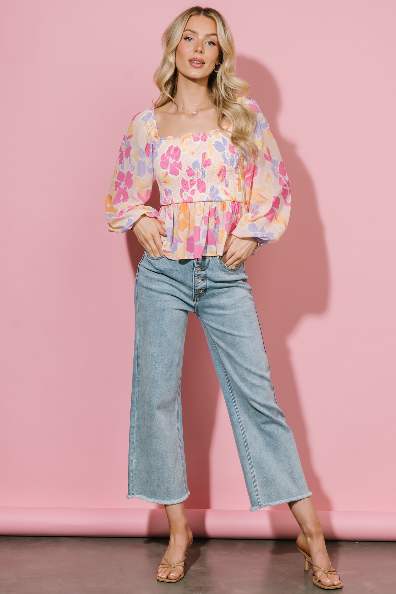 Brody High Rise Wide Leg Jeans | Light Wash - Image 3