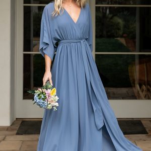 Kia Kimono Maxi Dress | Whisper Blue