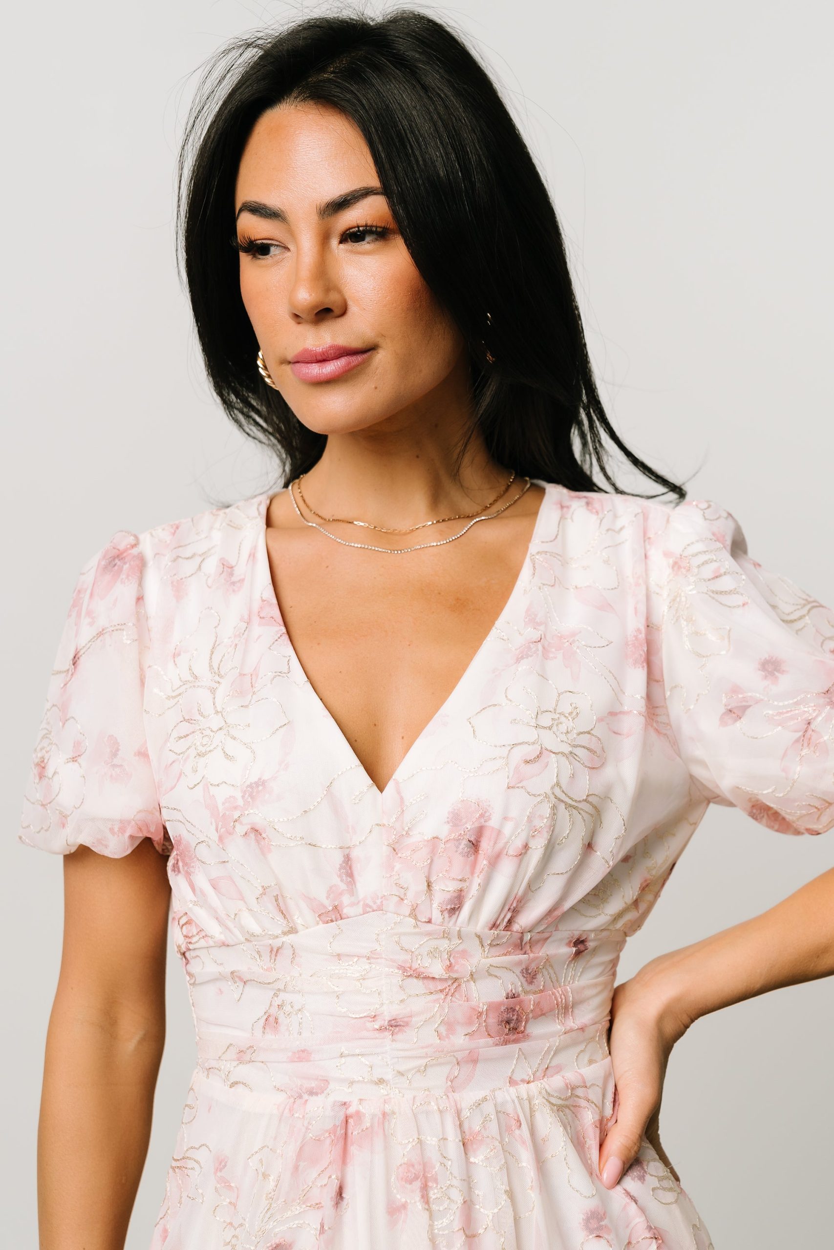 Ardley Maxi Dress | Mauve Floral - Image 2
