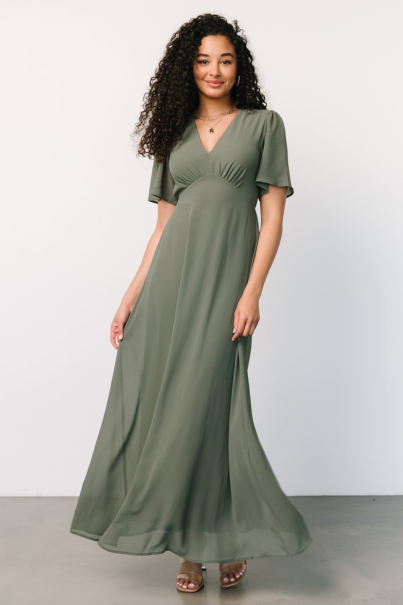Esti Maxi Dress | Dark Sage - Image 2