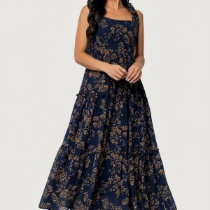 Anita Maxi Dress | Midnight + Gold Floral