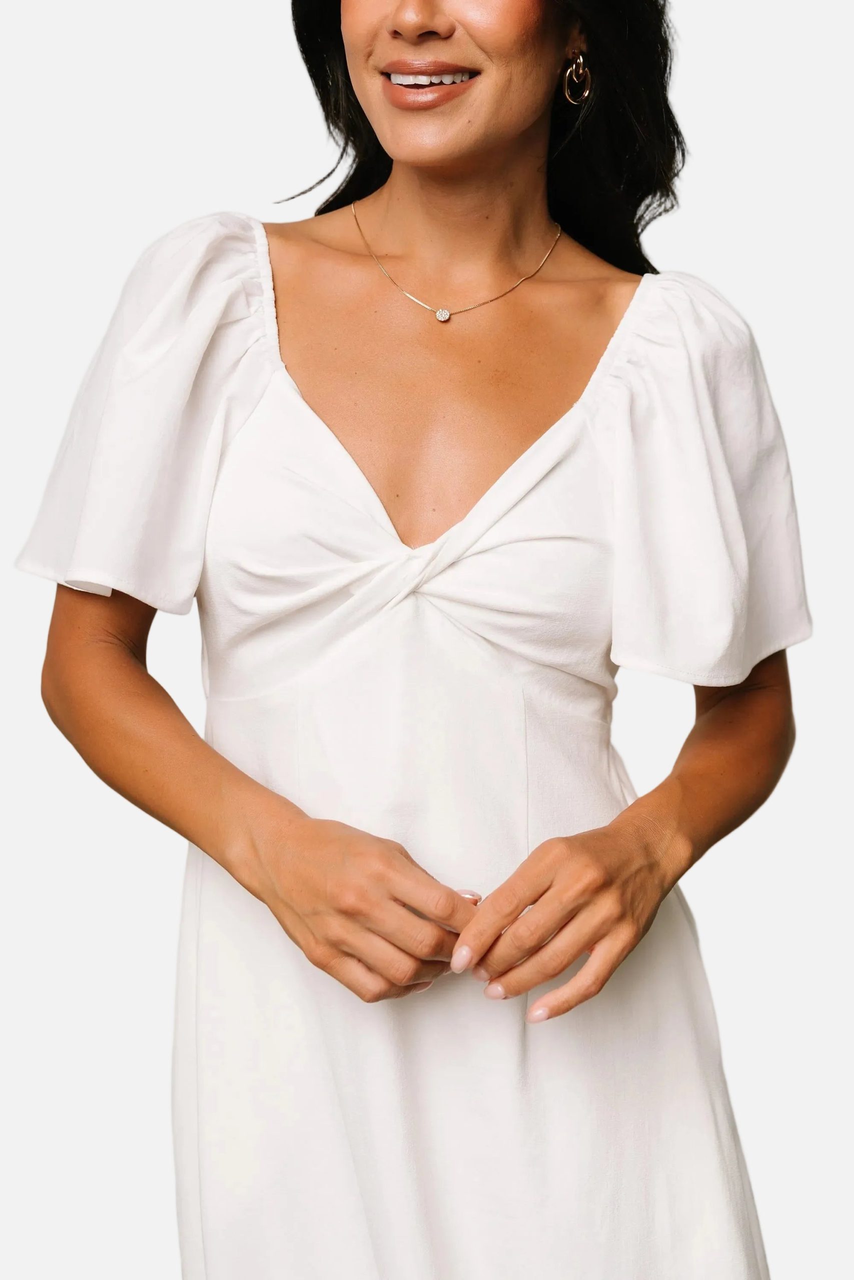 Indie Back Tie Dress | Off White - Image 2