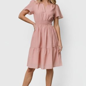 Dita Short Dress | Blush