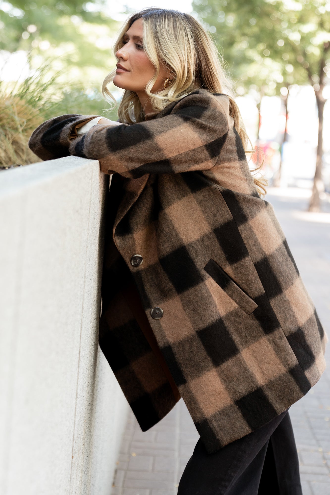 Kirsti Coat | Black + Camel - Image 3