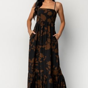 Regan Tank Maxi Dress | Espresso Print