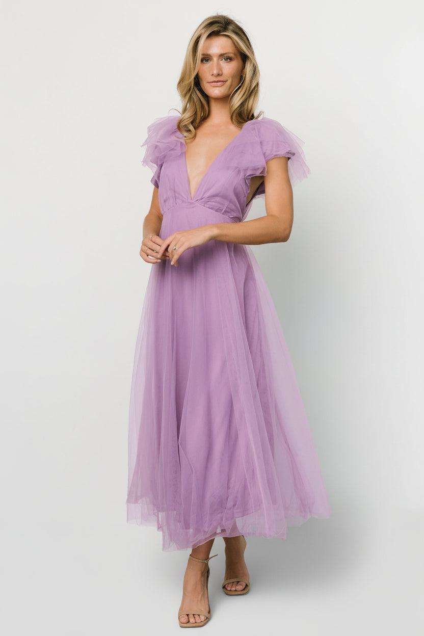 Annabella Tulle Dress | Lavender - Image 8