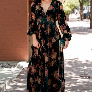 Elina Maxi Dress | Jade Multi Floral