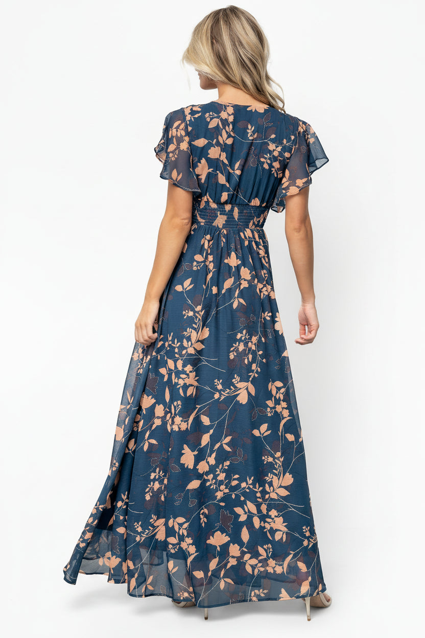 Lynlee Metallic Maxi Dress | Topaz - Image 4