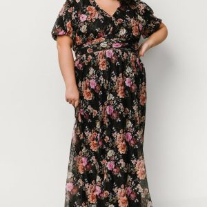 Ardley Maxi Dress | Black Multi Floral