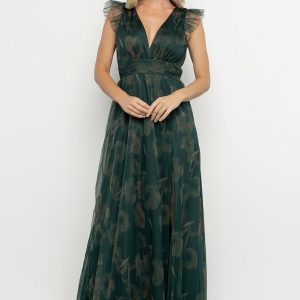 Adelyn Maxi Dress | Green Floral