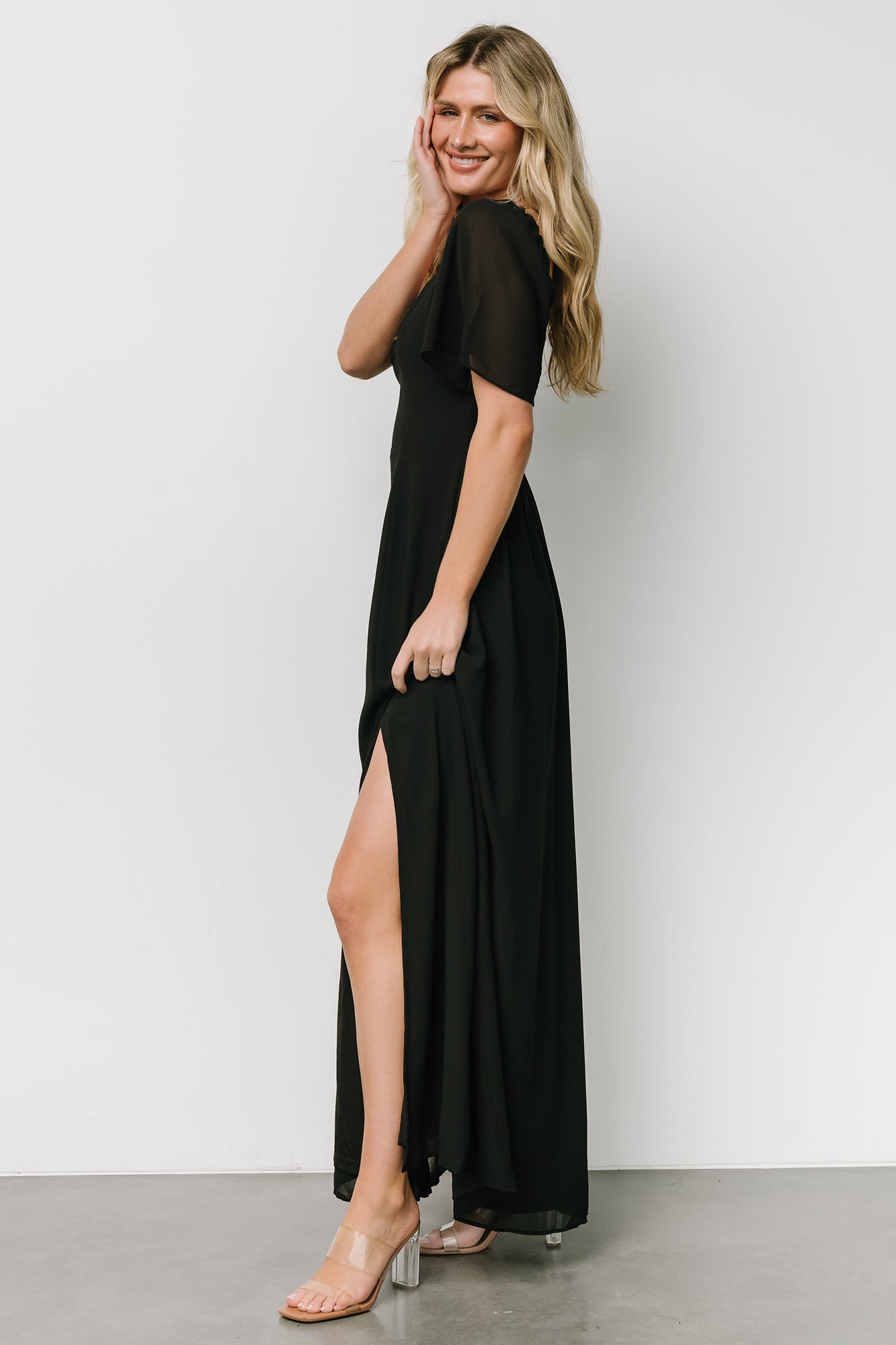 Sierra Sweetheart Maxi Dress | Black - Image 6
