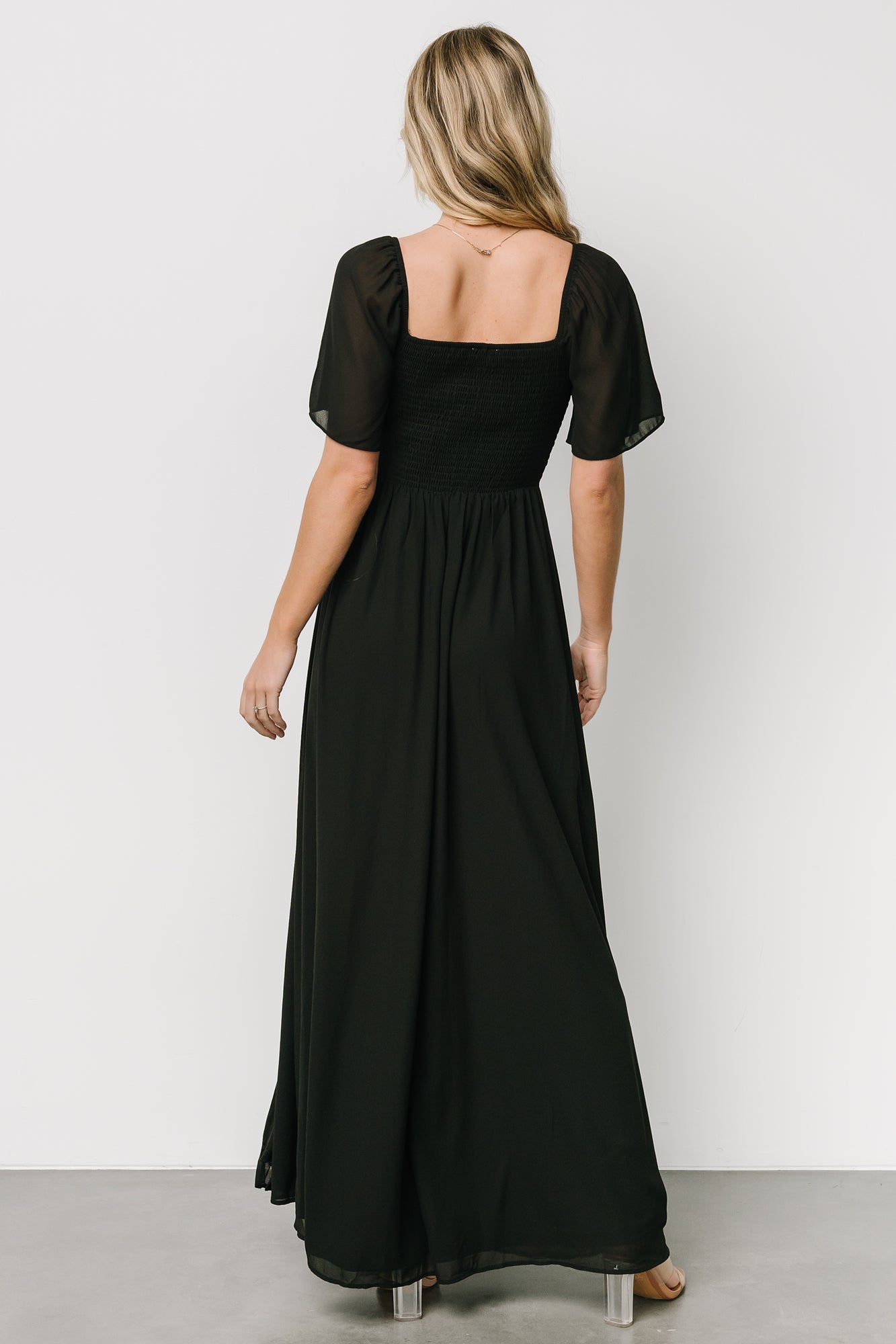 Sierra Sweetheart Maxi Dress | Black - Image 4