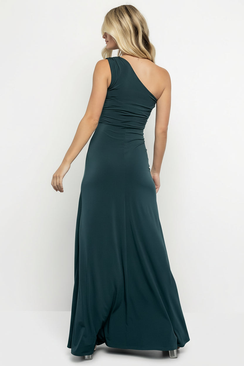 Adrianna One Shoulder Gown | Deep Topaz - Image 3