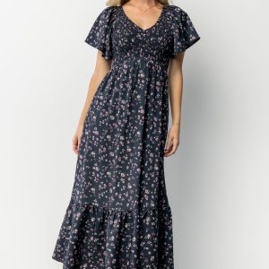 Jerah Smocked Dress | Midnight Floral