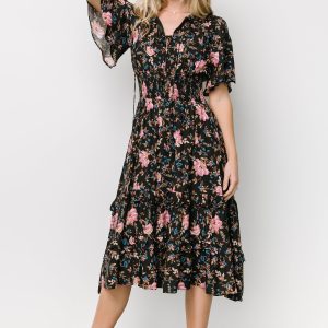 Spell Boho Midi Dress | Midnight Garden