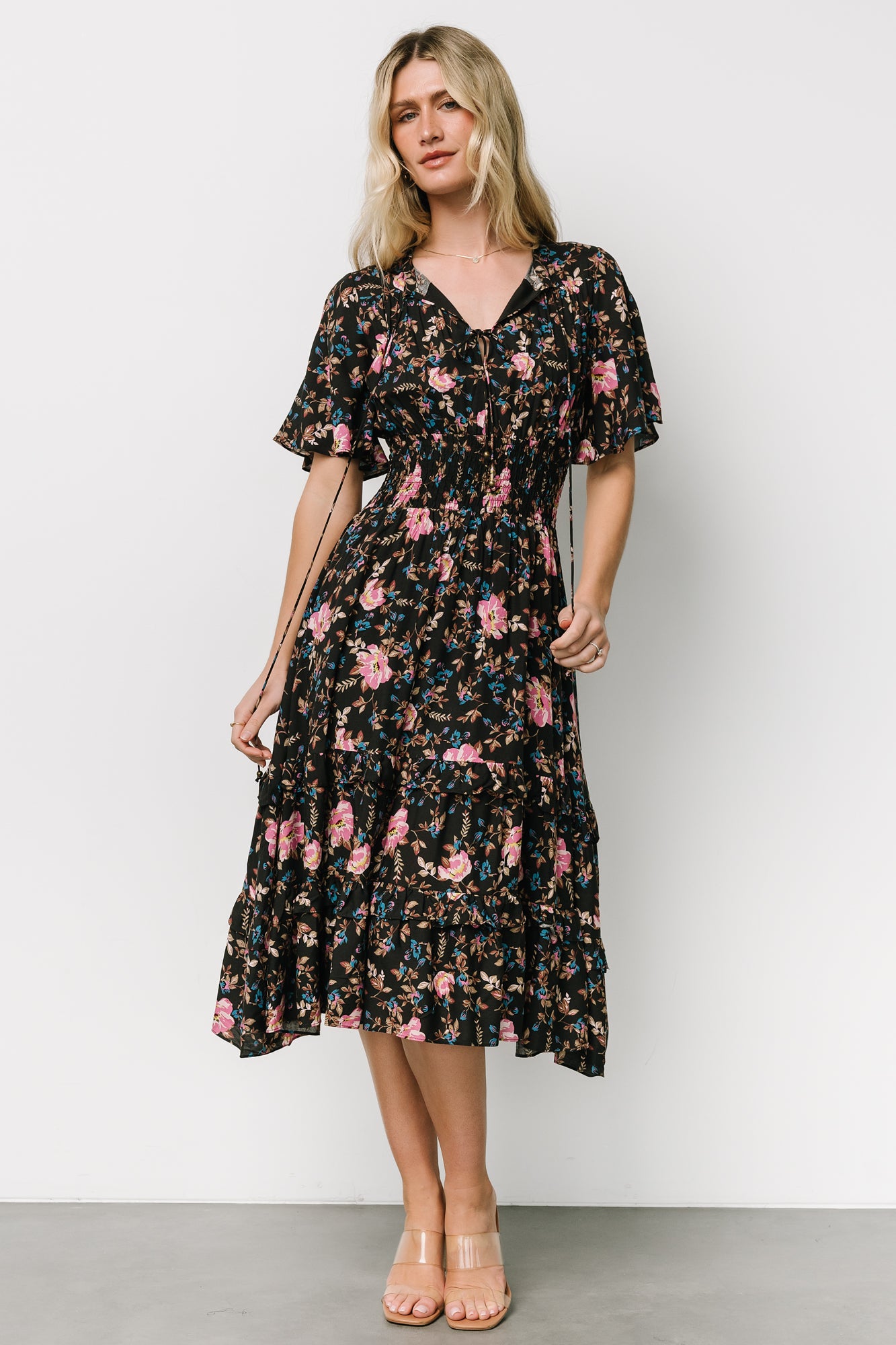 Spell Boho Midi Dress | Midnight Garden - Image 5