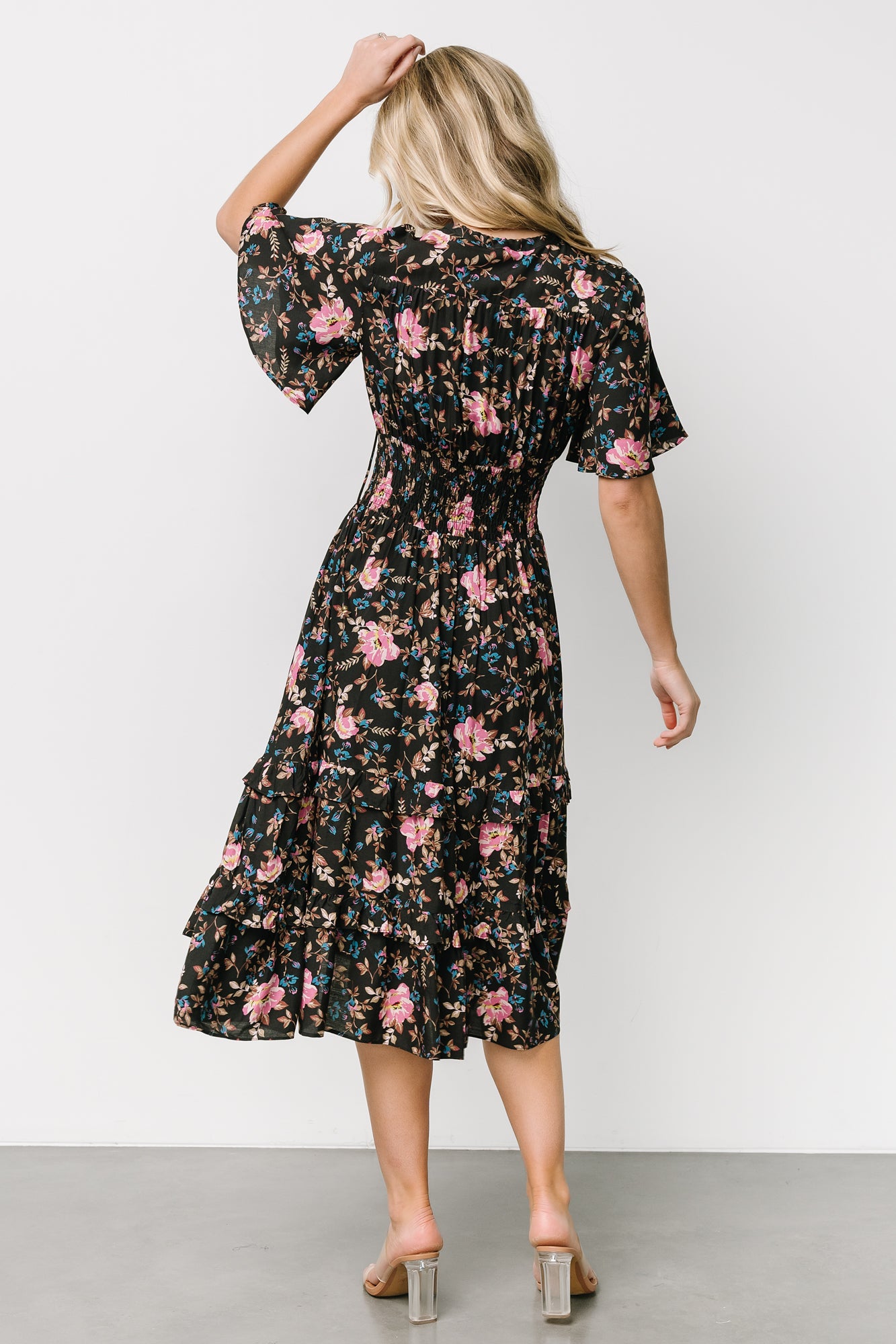 Spell Boho Midi Dress | Midnight Garden - Image 4