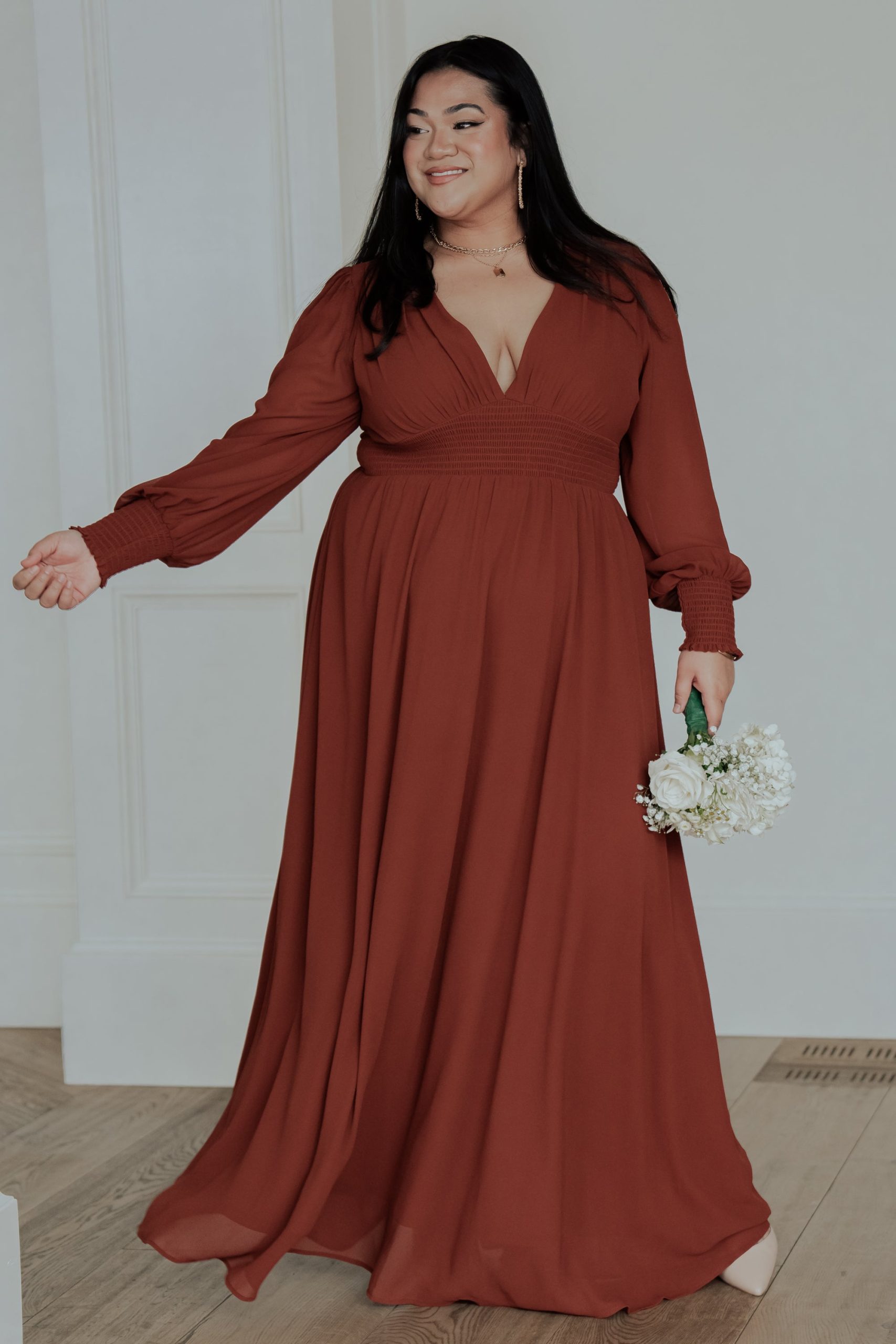 Olivia Maxi Dress | Cinnamon - Image 2