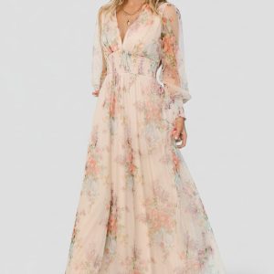 Layla Tulle Maxi Dress | Romantic Floral