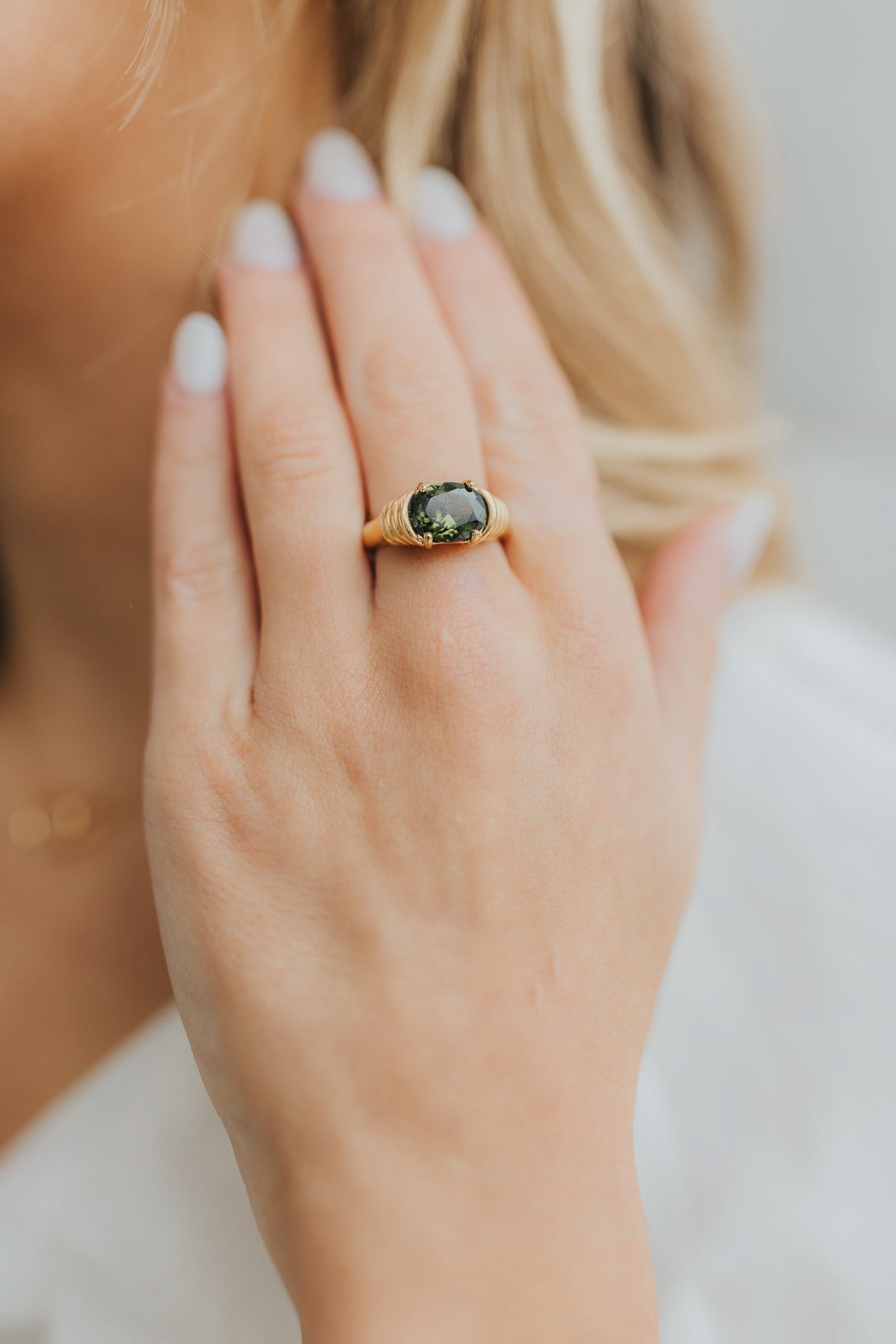 The Maddie Ring in Emerald - Image 2