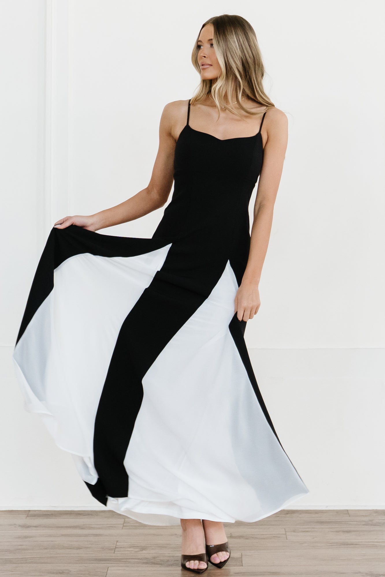Adela Maxi Dress | Black + White - Image 6