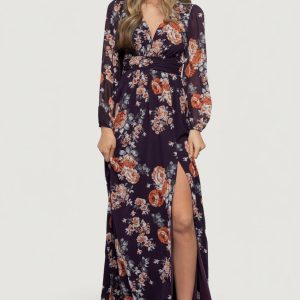 Adira Maxi Dress | Plum Floral