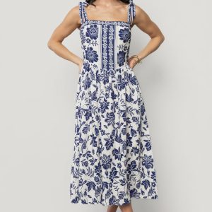 Isabel Midi Dress | Blue Print