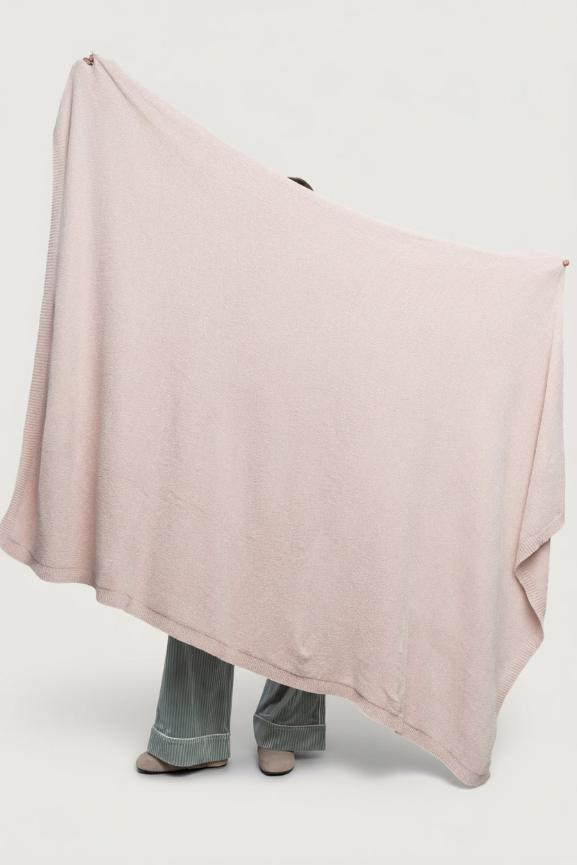 Chrissy Throw Blanket | Pale Blush
