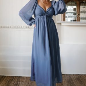 Dione Midi Dress | Blue