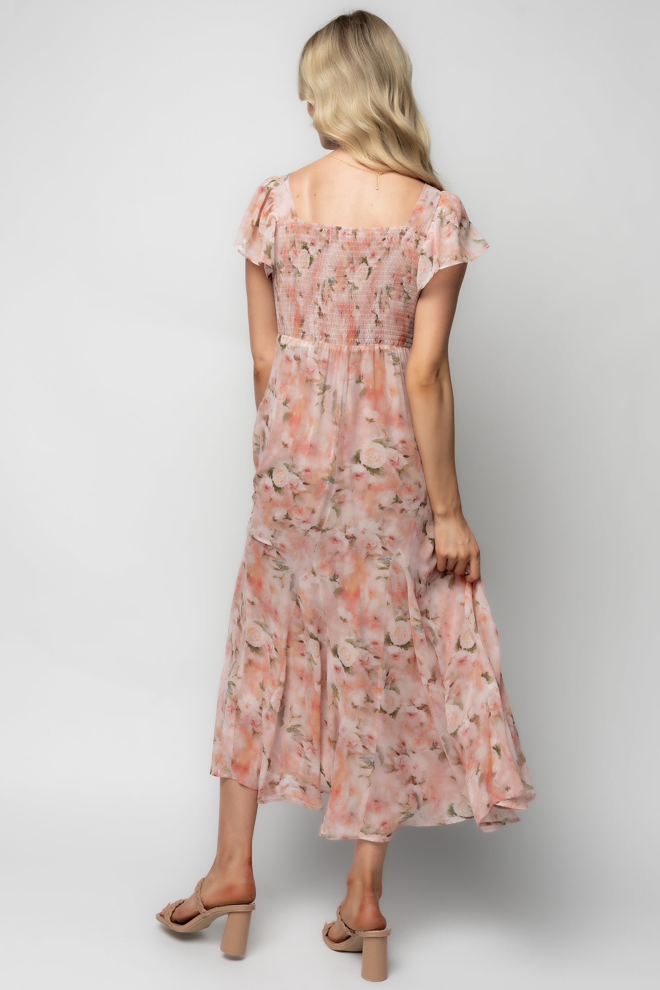 Teuila Midi Dress | Blush Floral - Image 4