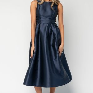 Chandra Midi Dress | Navy