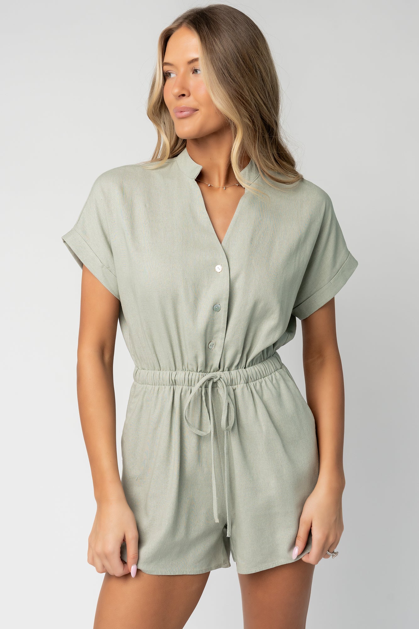 Winnie Romper | Light Sage - Image 6