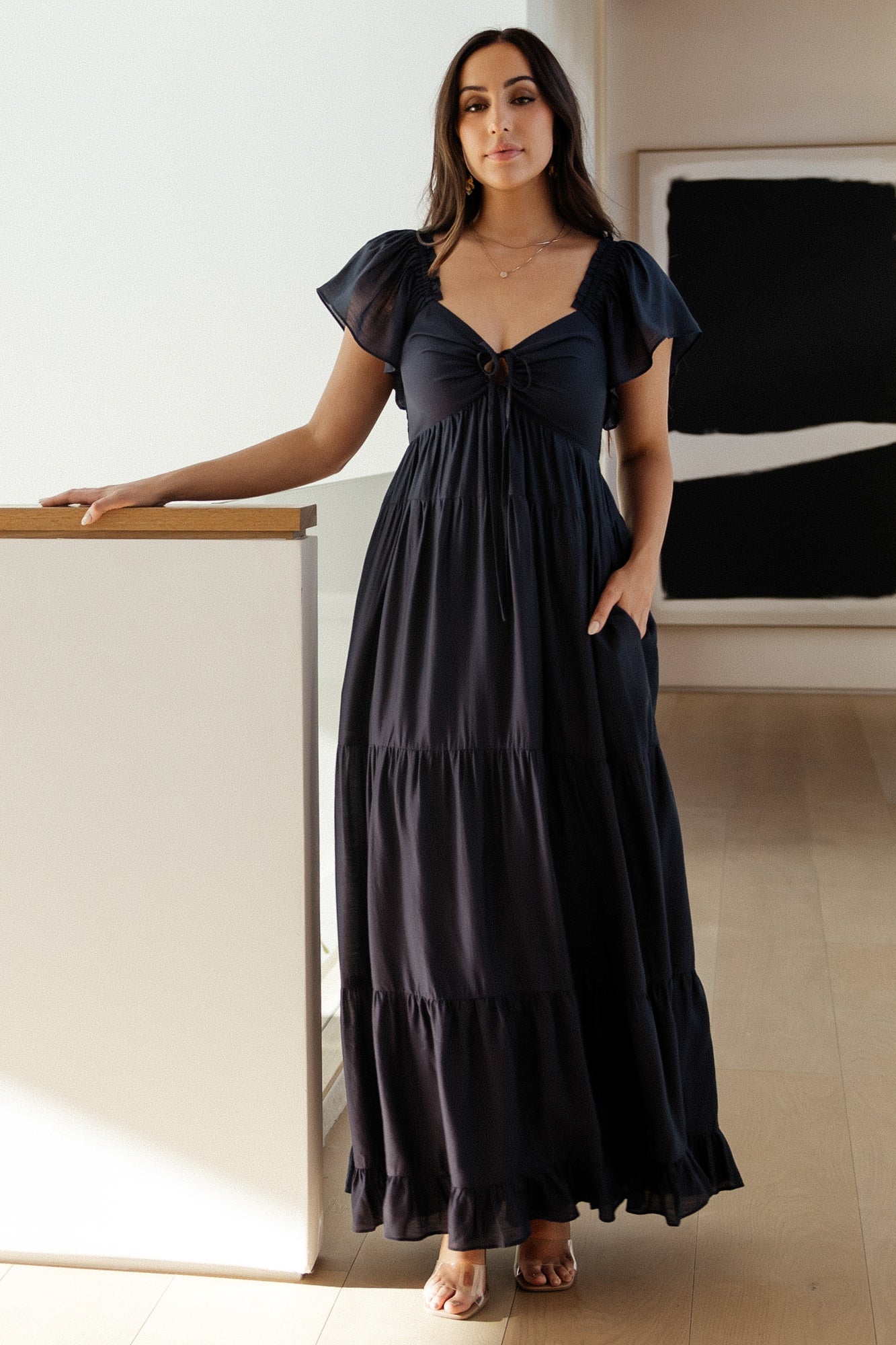 Agatha Maxi Dress | Dark Blue - Image 2