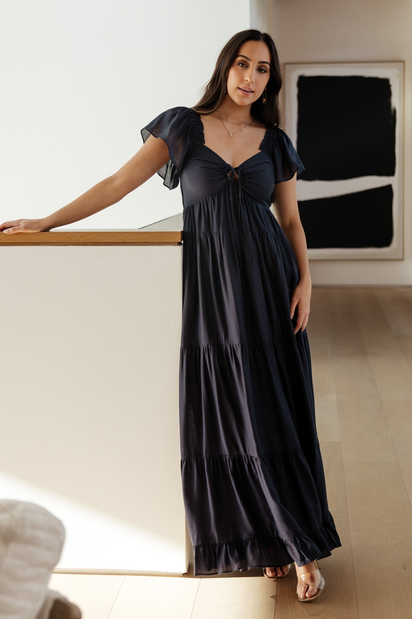 Agatha Maxi Dress | Dark Blue - Image 3