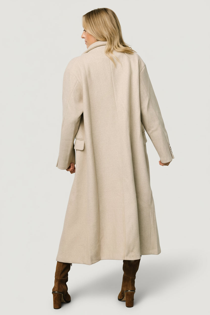 Anderson Double Breasted Coat | Natural - Image 5