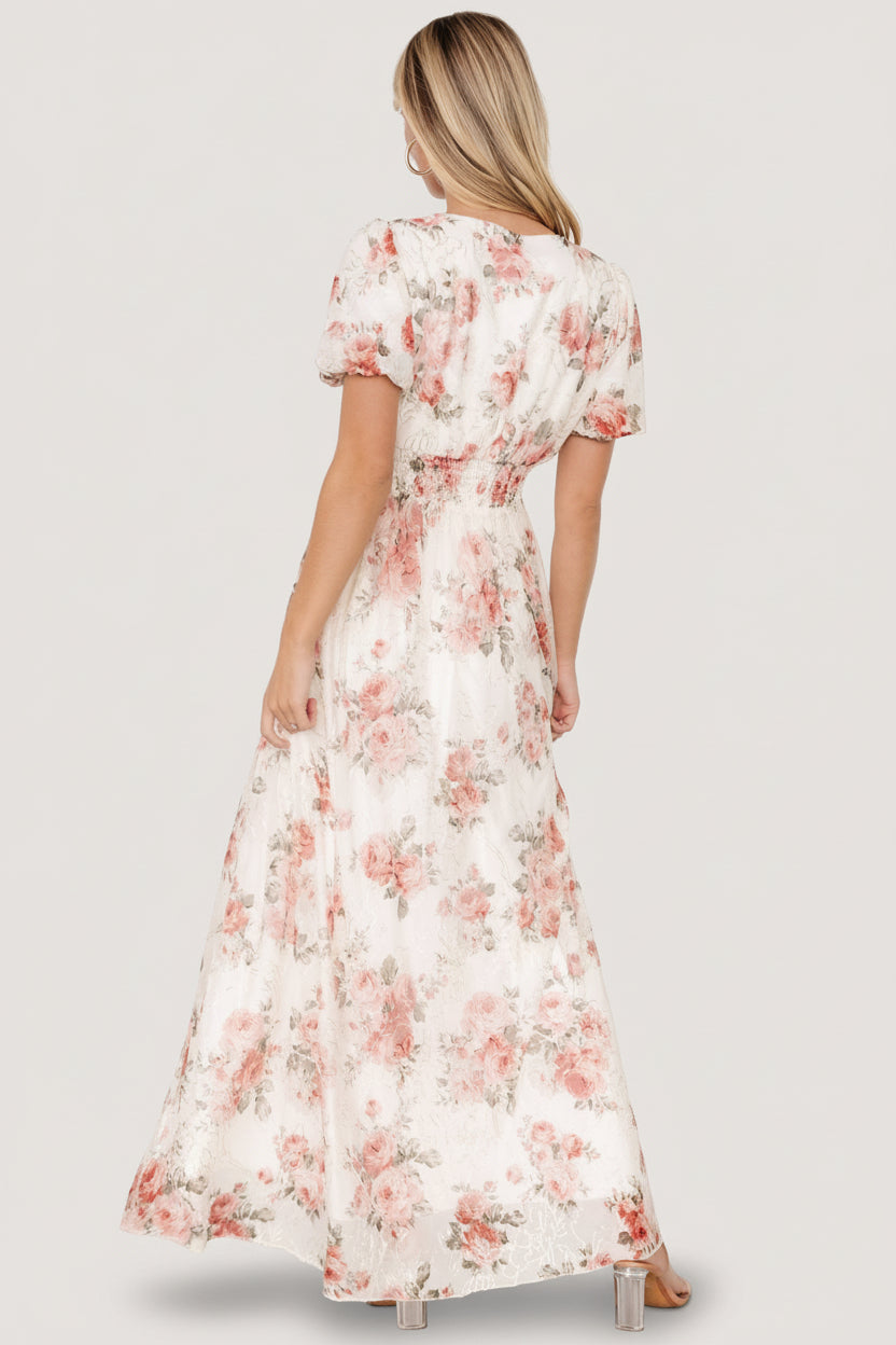 Ardley Maxi Dress | Cream + Rose Floral - Image 4