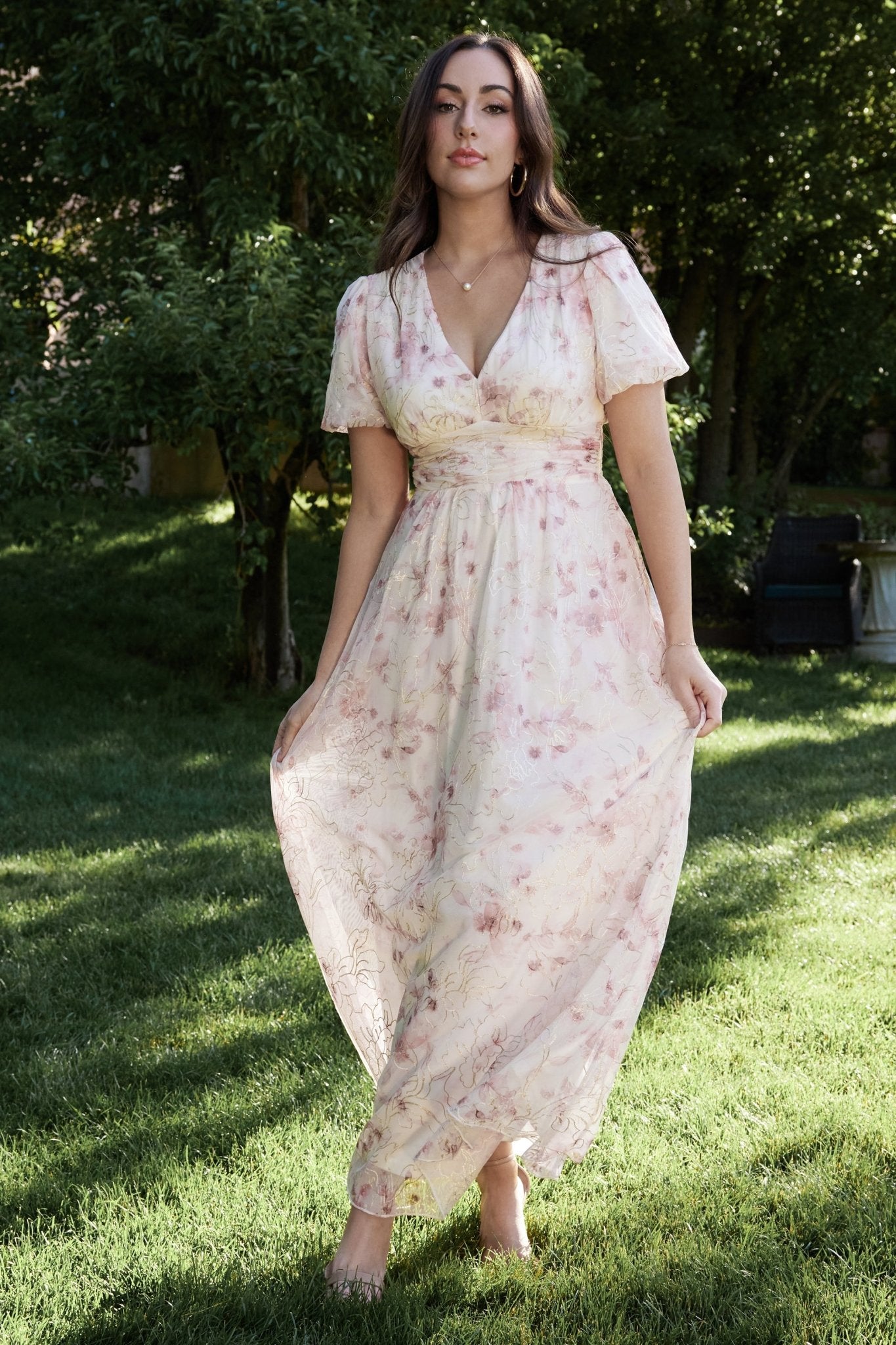 Ardley Maxi Dress | Mauve Floral - Image 5