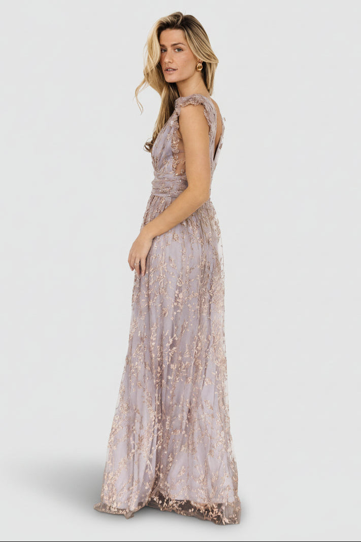 Arlene Shimmer Gown | Dusty Lilac + Rose - Image 6