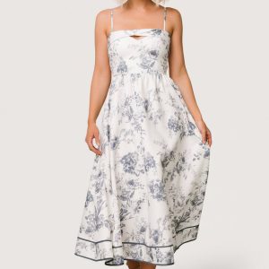 Bellagio Midi Dress | Slate Floral
