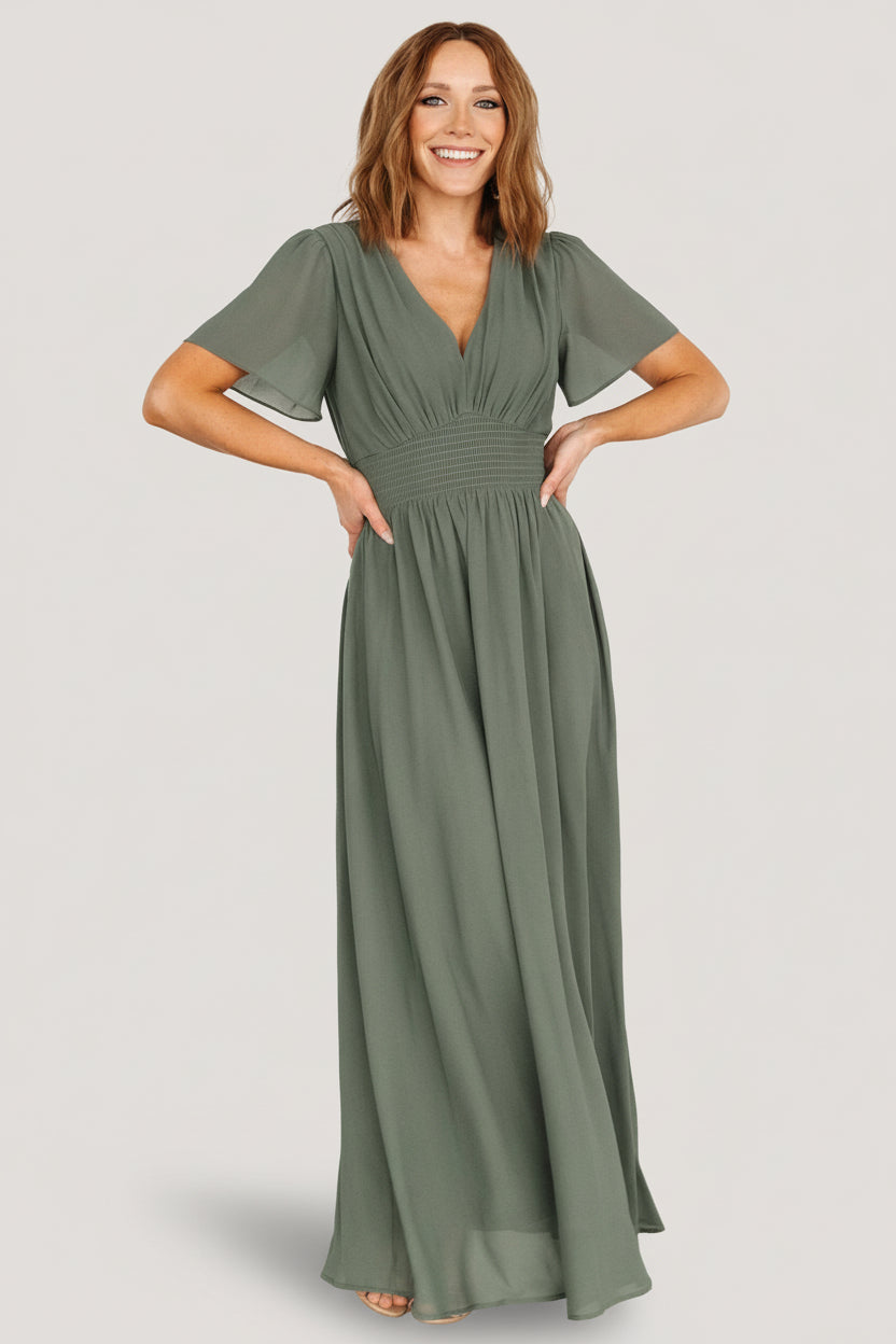 Birdie Maxi Dress | Dark Sage