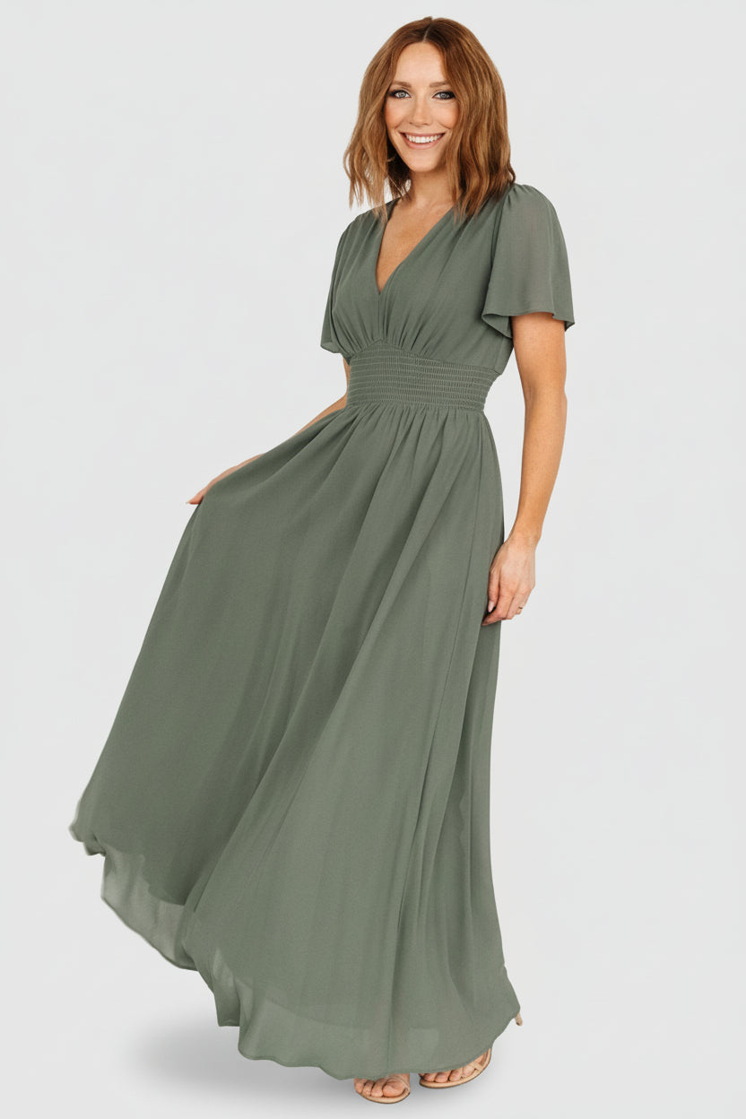 Birdie Maxi Dress | Dark Sage - Image 6