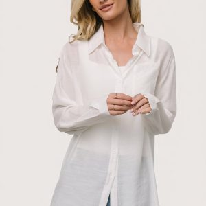 Breck Button Up Top | Off White