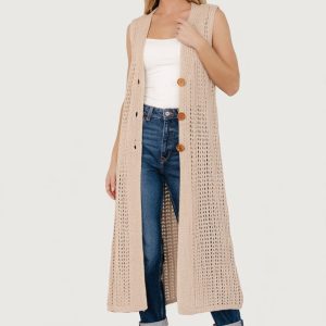 Bretta Duster Vest | Natural