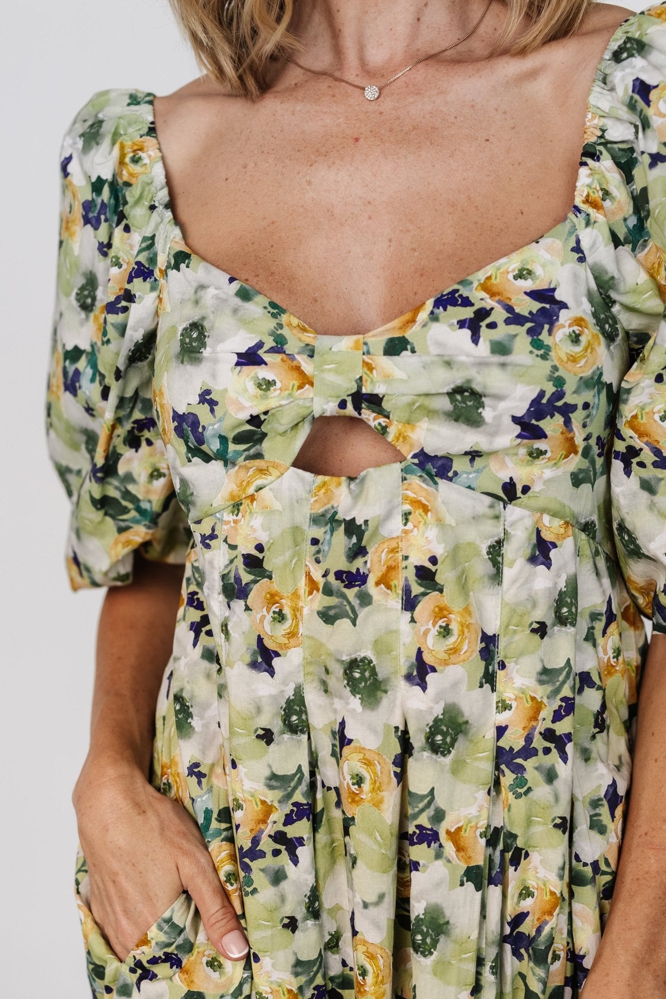Brielle Maxi Dress | Green Floral - Image 2