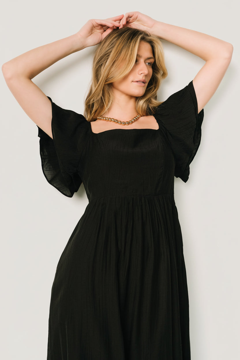 Buttercup Midi Dress | Black - Image 2