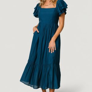 Buttercup Midi Dress | Deep Blue
